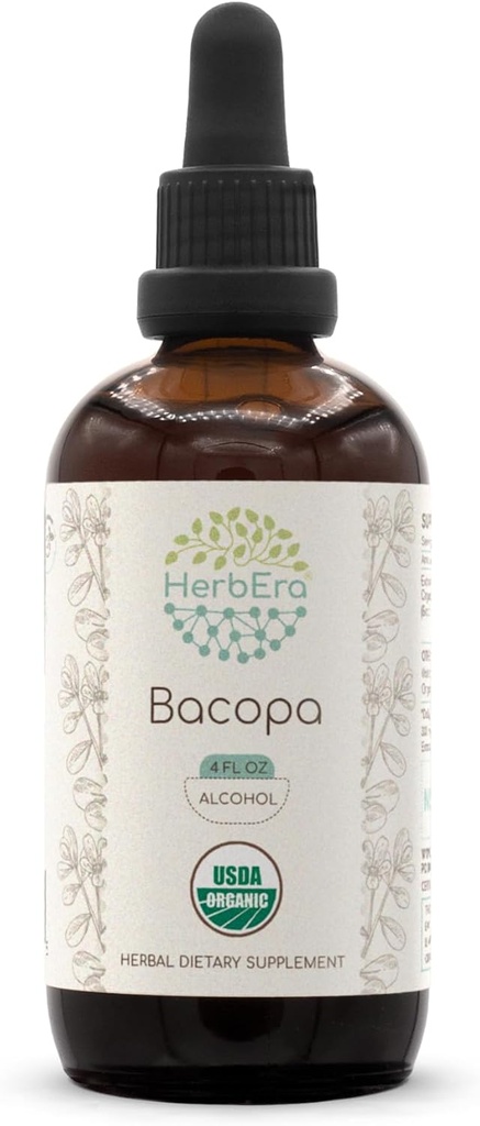 HerbEra Bacopa A120 USDA Organiskā tinktūra 