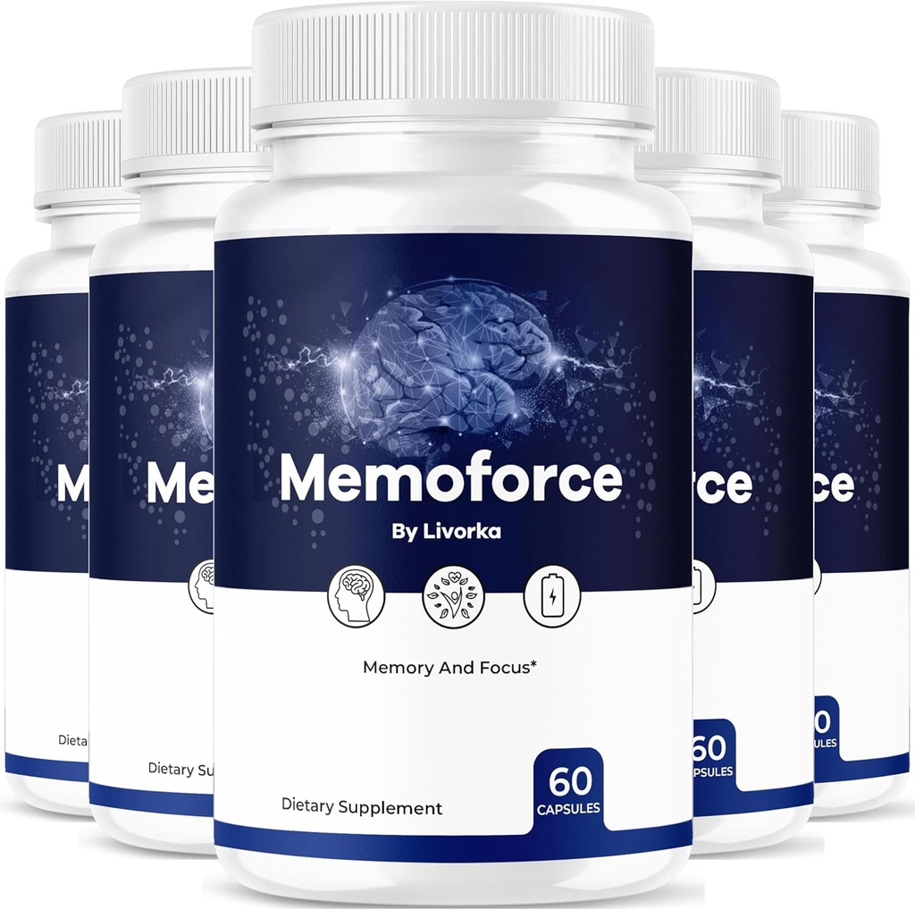 (5 Pack) Memoforce Smadzeņu papildinājums - Official Memoforce Premium Formula Pills, Advanced Smadzeņu papildinājums Wellness & Overall Health, Memoforce Atsauksmes, 300 Kapsulas 5 mēnešiem