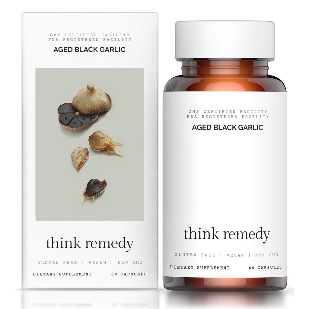 Novecotas melnās ķiploku kapsulas - Ķiploku tabletes - mazāk odora - 60 kapsulas - Allium Sativum papildinājums - efektīvāks nekā allicīns