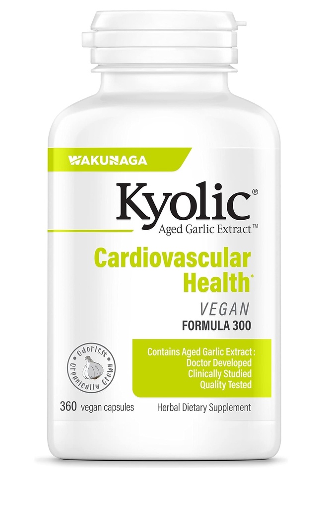 Kiolic Aged Ķiploku ekstrakta formula 300, sirds un asinsvadu