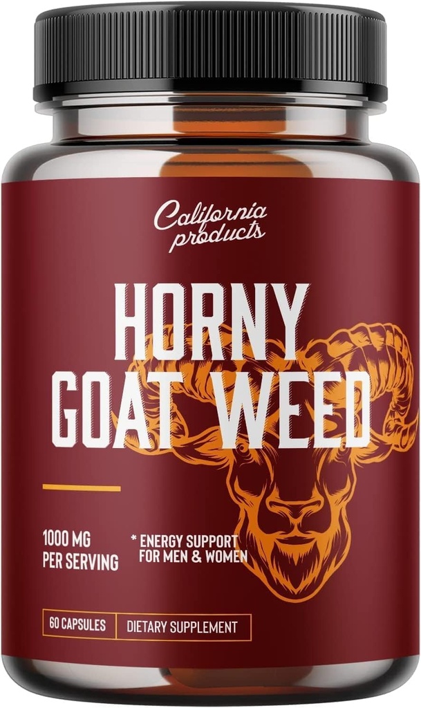 Horny Kaza Weed for Women and Men - Herbal Complex Blend Papildinājums ar Saw Palmetto Extract Ginseng Maca Root and Tongkat Ali Powder - Mens Prostate Health Papildinājums ar Horny Goat Weed Extract