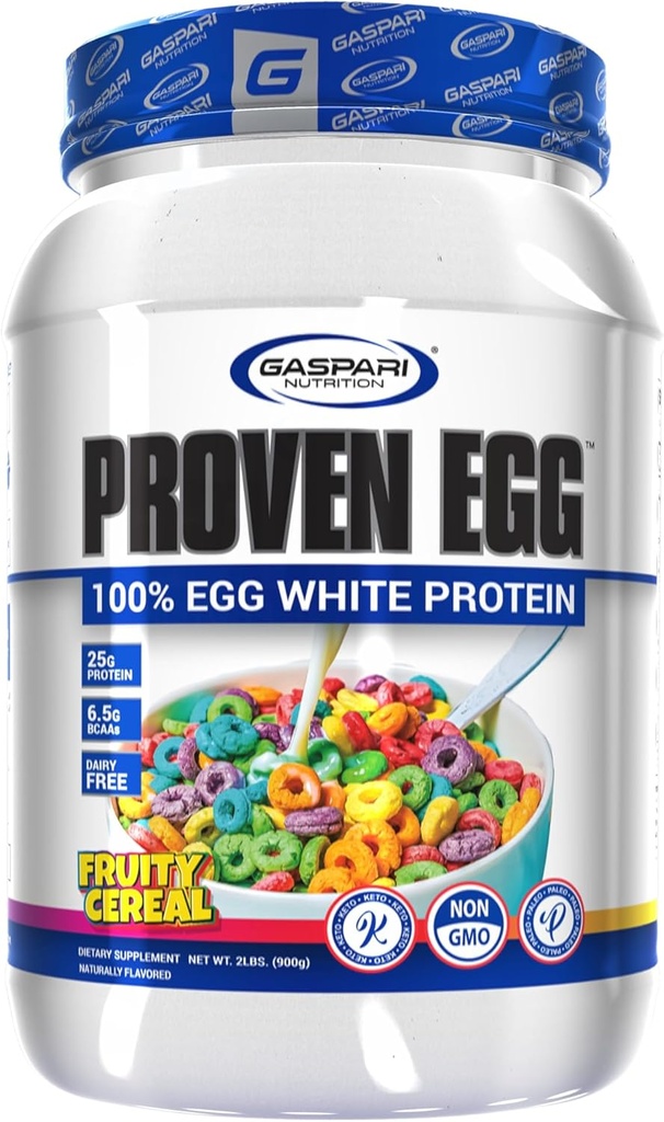 Gaspari Uzturs Provansa olas, Augļaugi, 100% Olbaltumvielas, 25g Olbaltumvielas, Keto Friendly, Piens un Laktoze bez sojas (2 mārciņas, Augļaugi)