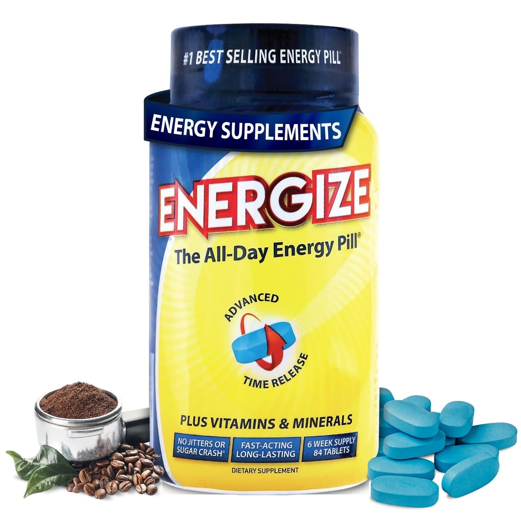 iSatori Energija Kofeīna tabletes - ātras darbības All-Day Enerģijas Papildinājums ar Laika Release Kofeīns & Natural Nootropic Atbalsts - Nē Trāns vai Crash - Enerģijas Vitamīni vīriešiem un sievietēm - (84 Tabletes)