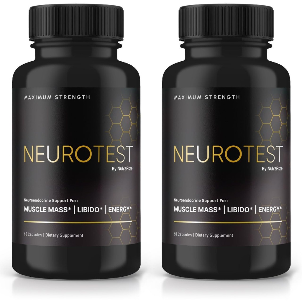 NeuroTest kapsulas - NeuroTest uztura papildinājums vīriešiem, NeuroTest ikdienas formula vispārējai labsajūtai un maksimālai veiktspējai, Advanced Formula tabletes, Neuro Test Reviews (120 kapsulas)