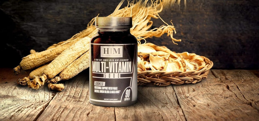 Vienkāršākais Multivitamīnu papildinājums vīriešiem Multi-Vitamin 5000 Infūzijas Imūnās veselības atbalsts Vīriešu ikdienas Boost enerģija, Vispārējā veselība Vitamīns A-K Plus vēl 90 kapsulas