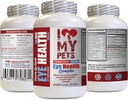 I LOVE MY PETS LLC Suņu acu papildinājums - Suņu acu veselības komplekss - Premium Formula - Vet Ieteicamā - Suņu luteīns - 1 pudele (60 Ārstniecības)