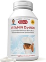 ANDREW LESSMAN vitamīns D3 4000 SV 180 kapsulas - augsta aktivitāte, būtiska kalcija absorbcijai, atbalsta kaulu veselību, veselīgu muskuļu funkciju, imūno sistēmu, vairāk. Mazs Viegli norīt kapsulas