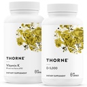 THORNE - Kaulu veselības paka - K vitamīns & vitamīns D-5000 Combo spēcīgiem kauliem - 30 līdz 60 Kalpo