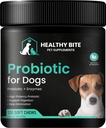 Veselīgs Bite Probiotikas suņiem - suņu probiotikas Caureja, Gut veselības un nieze, 6 Dažādas Baktērijas, Dog Probiotic Chews - Prebiotikas suņiem - Ražots ASV - 120 Count