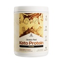 LevelUp WINNER – BEST KETO PROTEIN ar zāles barotu kolagēna proteīnu pulveris, C8 MCT eļļa, sūkalu olbaltumvielu izolāts, Īrijas sviests, ketogēnu olbaltumvielu sakratīšanas papildinājums (šokolādes krēms)