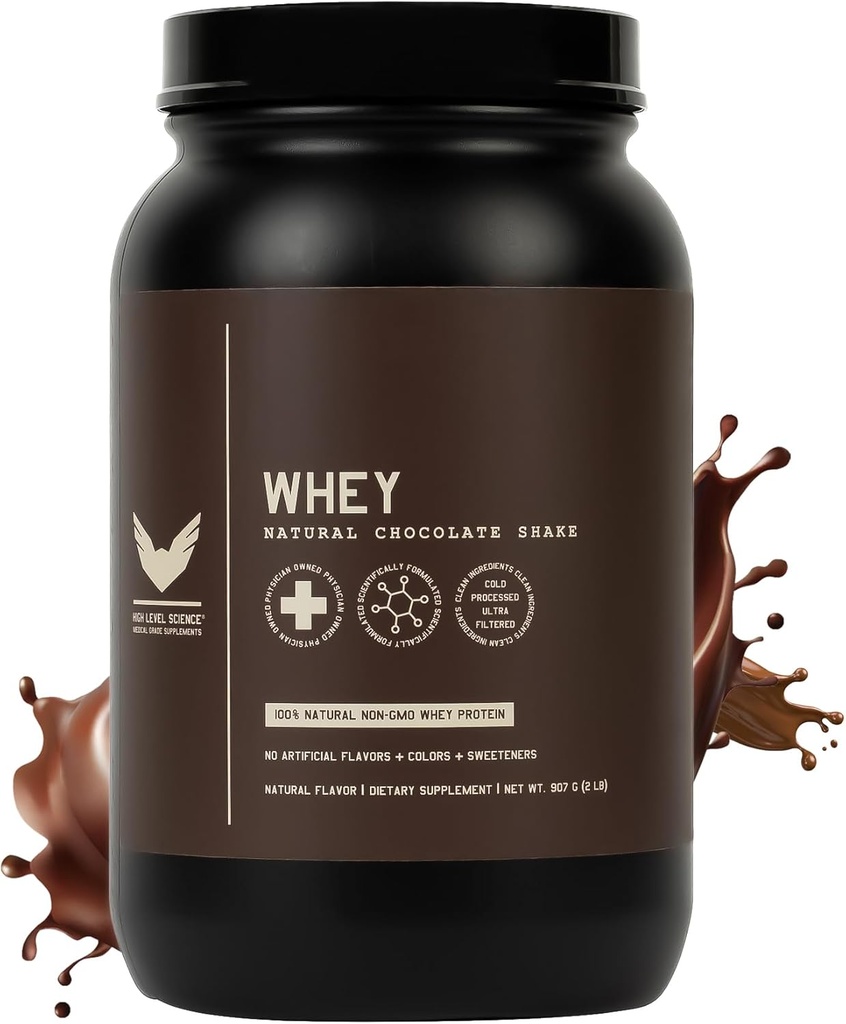 Augsta līmeņa sūkalu olbaltumvielu pulveris Stevia saldināts, dabas Šokolādes Shake, 24g proteīns, Ultra filtrēts ne-GMO, Gremošanas enzīmi, bez lipekļa, - - , 2 lb, sūkalu proteīns ar Stevia