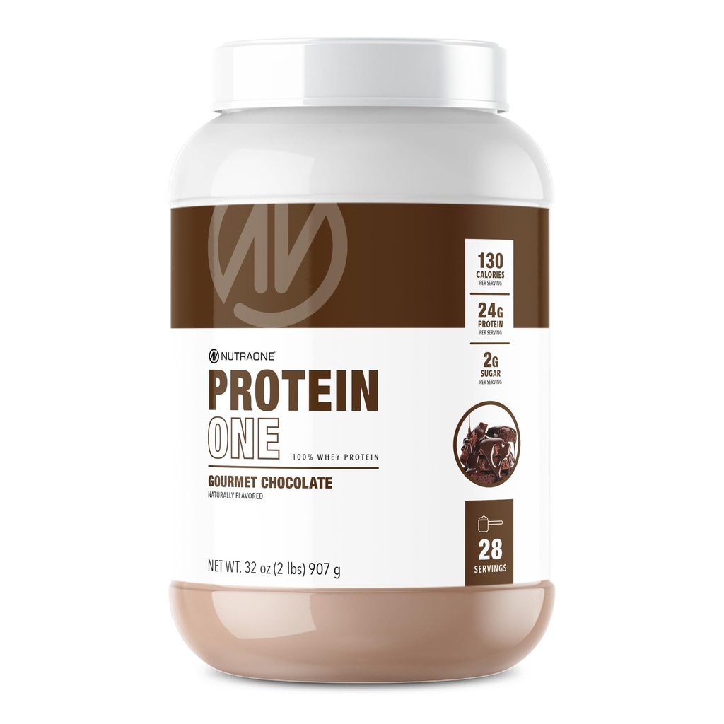 NutraOne ProteinOne sūkalu proteīns veicināt atveseļošanos un veidot muskuļus ar proteīnu krata pulveris vīriešiem un sievietēm (Gourmet šokolāde, 2 LB)