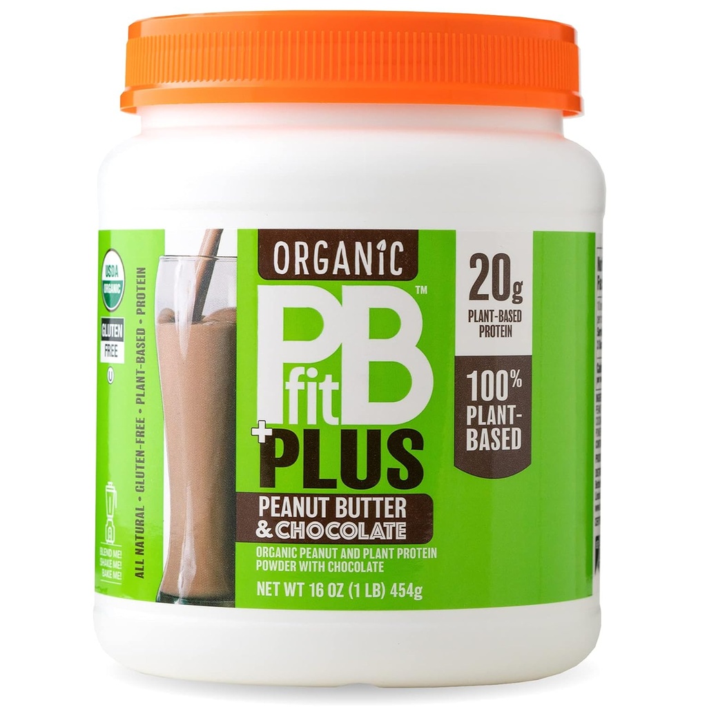 PBfit Vegan Organic zemesriekstu sviests un šokolādes pulveris, 1 mārciņa