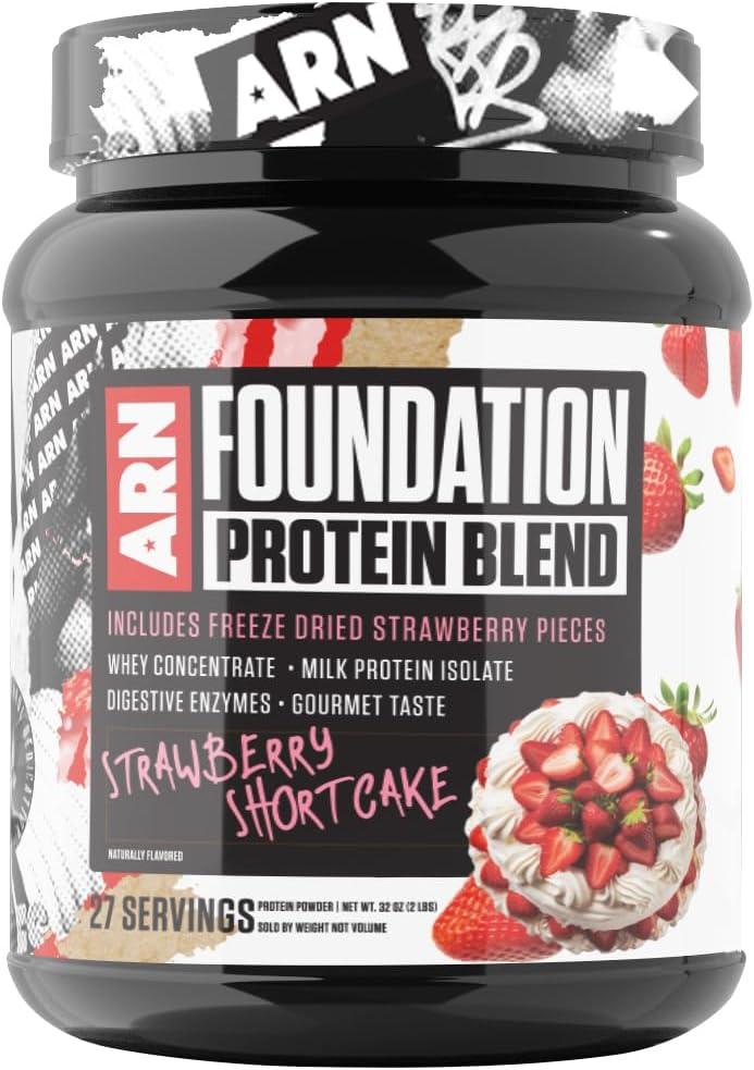 Ieroču rase Uzturs - ARN - Boundation Protein Blend (2 mārciņas, zemeņu īskūkas)