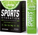 Bezcukura elektrolītu pulvera paciņas - Sport Hydration Drink Mix Papildinājums, Keto Friendly ar 6 Key Electrolytes, bagāts ar B un C vitamīnu, 1000mg BCAA - Nē Cukura, 16 Sticks, Laima un Orange Flavor