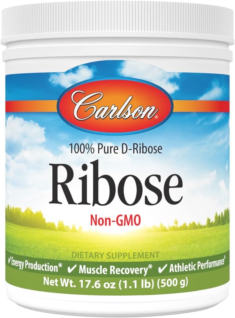 Carlson Labs Ribose 100% Pure d- Ribose, 500g