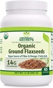 Augu Secrets USDA Organiskās augsnes Linsēklas 2 Lbs Pulveris - 14 Grams Per Servē - 65 Kalpo - Izcils Vegan avots Fiber & Omega - 3 Taukskābes - Ne- GMO (2 Lb - 1 iepakojums)