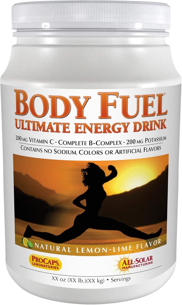 ANDREW LESSMAN Body Fuel 60 Apkalpo, Lemon-Lime Flavor - Nutrious Blend Complex Ogļhidrātu un Fruktoze tūlītējai un ilgstošai enerģijai, ar augstas potences B-Complex un C vitamīnu