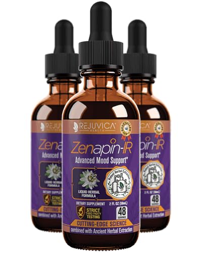 Rejuvica Health Zenapin IR - Advanced Mood Support Papildinājums - Kava Kava, Ashwagandha, Passionflower, Chamomile, B-Vitamins & More