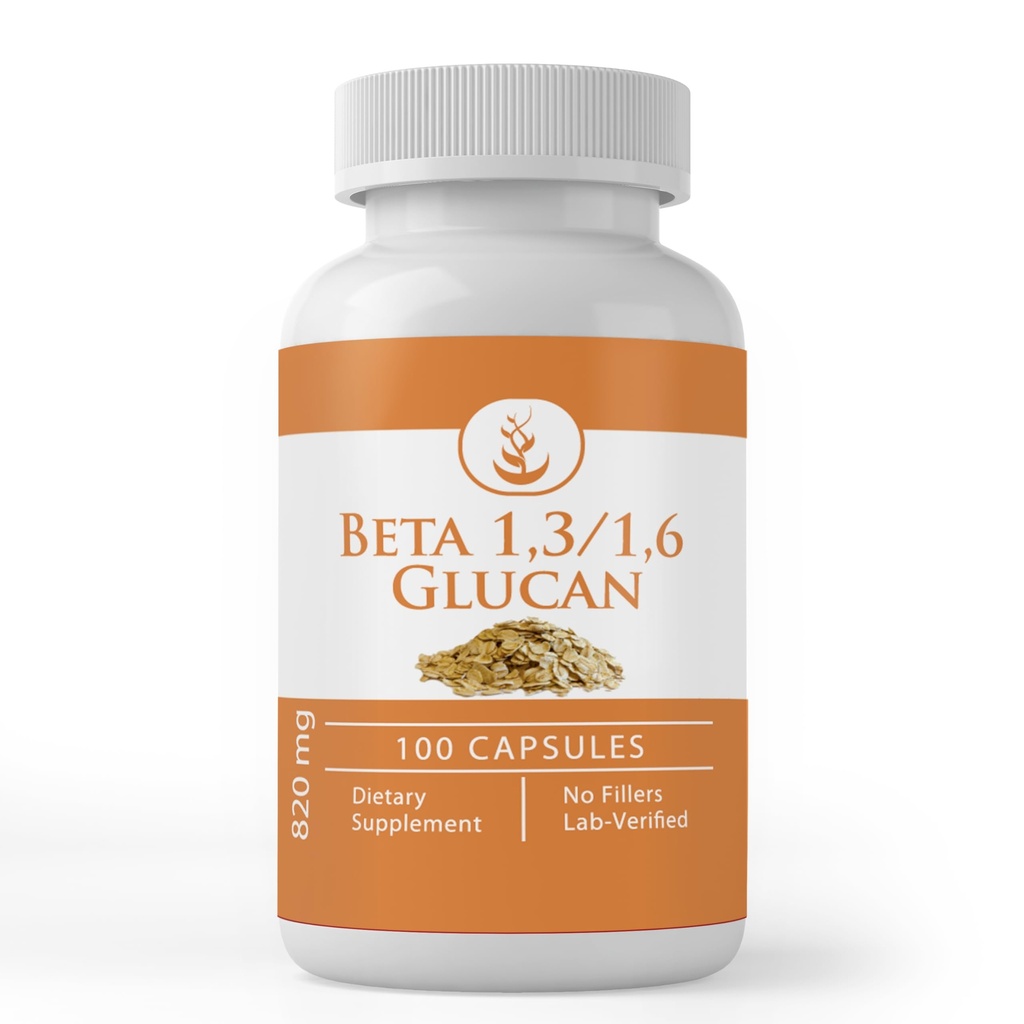 Pure Original Sastāvdaļas Beta Glucan 1,3/1,6, (100 kapsulas) Vienmēr Pure, Nav piedevas vai filtrācijas, Lab Verified