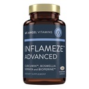 Angel Vitamīni: Inflameze Advanced. Kopīga veselība, aizsardzība pret kolagēniem, kurkuma, 60 kapsulas