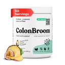 ColonBroom Psyllium Husk Pulveris ar Stevia (Tropiskie augļi) - Colon tīrīt par uzputošanas Reljef & Gut veselība - Colon Broom Fiber pulvera dzēriens - Vegan Fiber pulvera Stevia Papildinājums, 50 Kalpo
