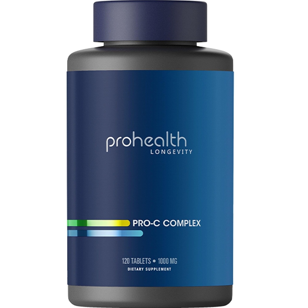 ProHealth Pro-C ComplexTM (1000 mg, 120 tabletes) (C vitamīns ar bioflavonoīdiem, Acerola, Rose HIPS un Rutin)
