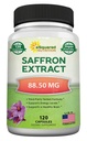 aSquared Nutrition Saffron papildinājumi - 120 kapsulas - Safrona ekstrakta papildinājums Tabletes - Tīrs Safrons Alternatīvs pulverim, tējai, diegiem un gumijām