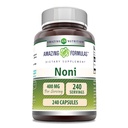 Apbrīnojami Formulas Noni 400 Mg per Serving - 240 Kapsulas papildinājums -- Non-GMO ---Lutten bezmaksas - Ražots ASV