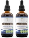 Secrets of the Tribe Black Cohosh USDA Organisks ekstrakts bez alkohola, augstas skābes augu pilieni , Izgatavots no 100% Certified Organic Black Cohosh (Cimicifuga Racemosa) Kaltēts Sakne 2x4 oz