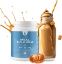 TeamKeto Ēdienreizes aizstājējs Pulveris Bez glutēna Satur MCT pulveri, kokosriekstu eļļu, ar zāli barotu sūkalu olbaltumvielu pulveri & 100% dabīgās garšas Boost Ketoze- Zems Karbs & Enerģija Boost- 742g- Sāls Karamelis