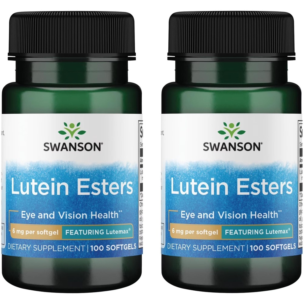 Swanson Lutein esteri - Attēlojams lutemax 6 mg 100 gels (2 iepakojumi)