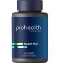 ProHealth NADH Pro - Boost NAD+ (25 mg, 60 Fast-Acting Lozenges) Boost Enerģija, Atmiņas un Fokuss 