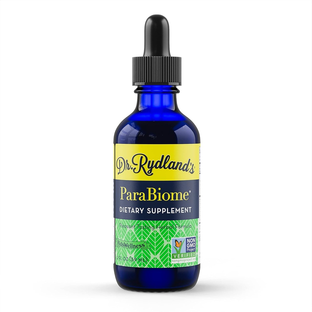 Dr. Rydland herbal pielikums , Izveidots KidsWellness , Efektīvs pieaugušajiem un bērniem , ParaBiome Advanced tīrīšanu un gremošanas atbalsts , Izgatavots ar Black Walnut, Clove, Wormwood , 2 Ounce pudele