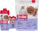 SlimFast High Protein Chocolate Bundle- 12 Count of Chocolate High Protein Male Replacement Shakes (20g Olbaltumvielas) ar 26 Servings Chocolate High Protein Pulver Mix (20g Olbaltumvielas)