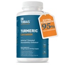 Dr. Tobias Turmeric Curcumin 1500mg ar BioPerine – Extra Strength Papildinājums ar 95% Kurkuminoīdi locītavu atbalstam, Kopumā Vitality un Imūnās veselības, 120 Vegan kapsulas, Ne-GMO