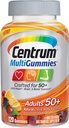 Multigumi Pieaugušajiem (120 grāfi, dabiski ķirši, ogulāji, apelsīnu flavori) Multivitamīni/Multiminerālie papildgumi, vitamīni B12, D, E, vecums 50+