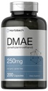 Horbaach DMAE Papildinājums - 250mg - 200 Kapsulas - Ne-GMO, nesatur lipekli -- DMAE Bitartrāts