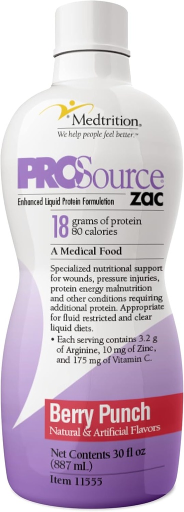 Medtrition ProSource Zac Berry Energy Punch (4 pudeļu iepakojums)
