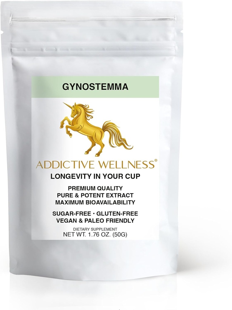 Additive Wellness Gynostemma Leaf Extract Pure & Potent Jiaogulan Adaptogen for Energy, 1 Packet
