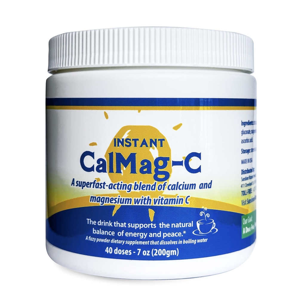Instant Cal Mag C – Ātri darbojas, absorbējošs kalcija, magnija un C vitamīna – Paplašina kalcija un magnija, uzlabo ķermeņa funkcijas un palīdz novērst bojājumus – Uzlabots miegs