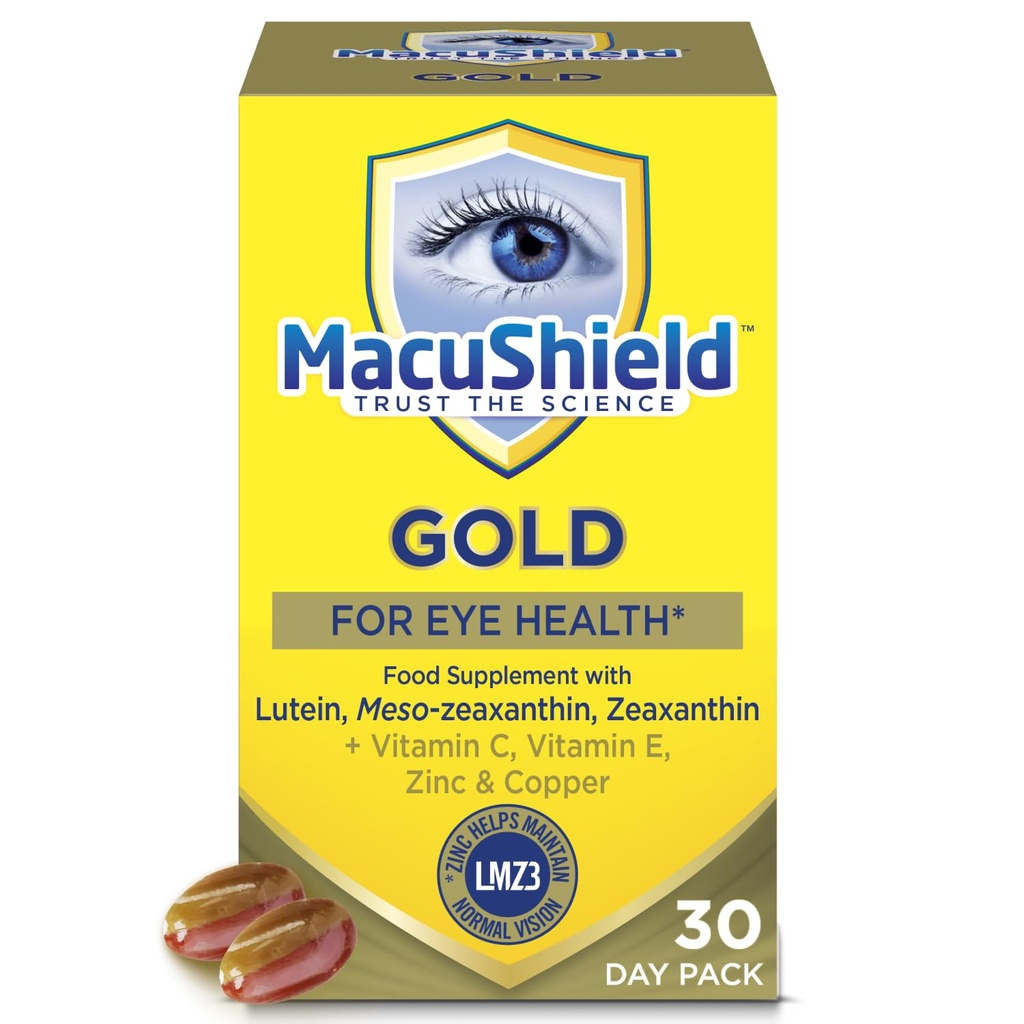Macu Shield Gold pārtikas piedevas - iepakojumā 90 kapsulas