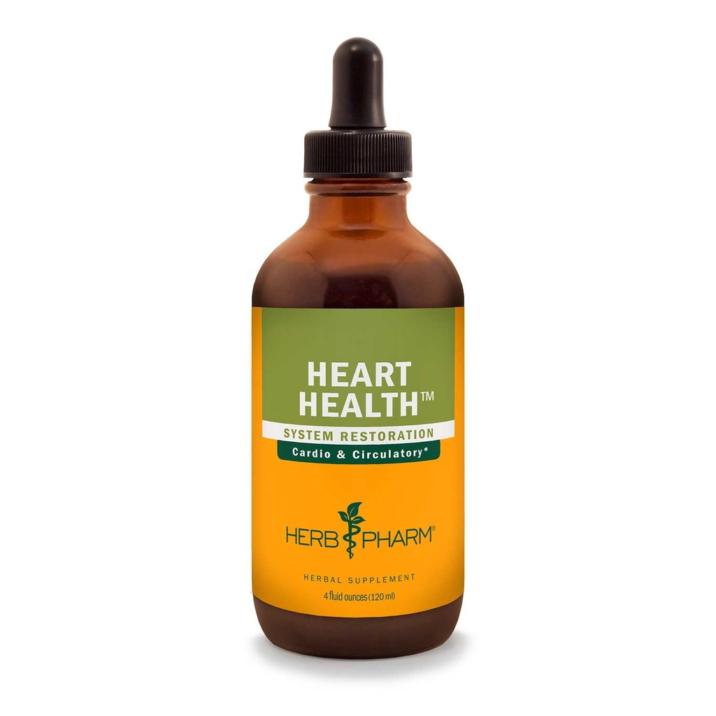 Herb Pharm Heart Health Šķidrais augu formula ar Hawthorn sirds un asinsvadu sistēmas atbalsts - 4 Ounce