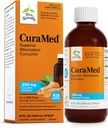 Terry Natural CuraMed Sīrups - smadzeņu un imūnās veselības atbalsta papildinājums - kurkumīna absorbcijas formula ar turmeric essential Oil - bez lipekļa un vegana papildinājums - 8 fl oz