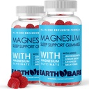 Miega gumijas ar magnija glicinate, Melatonin, Ashwagandha, un Lavanda – Extra Strength Miega Support Gummies, Magnija un Melatonin Papildinājums, 120 Skaits, 2 Mēnešu Piedāvājums