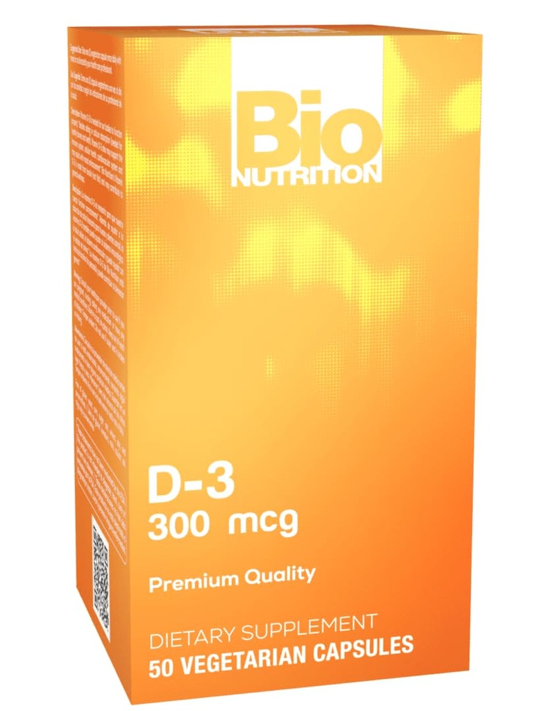 Bio Nutrition D3 12000 Iu Vegi-Caps, 50 Skaits