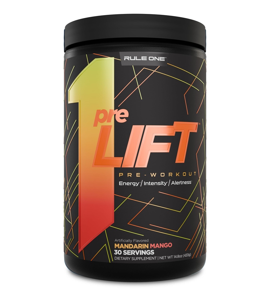 1. pants pirmslift Pre-Workout - 6g Citrulline, 3.2g Beta Alanine, 3 Kofeīns Avoti + 20 Citi enerģijas, trauksmes, & izturība (30 Kalpo, Mandarin Mango)