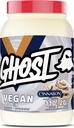 GHOST Vegan Protein Pulveris, Cinnabon - 2lb, 20g Olbaltumvielu - Augu bāzes Pea & Organic Ķirbju Protein - Pēc treniņa & Uzturs Shakes, Gludumi, & Cepumi - Soy & Gluten-free