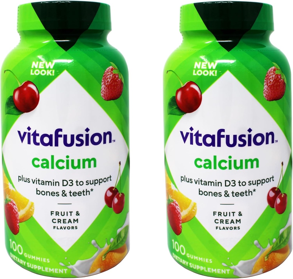 Vitafusion Kalcijs + D3 Gumijas (200 grādos)