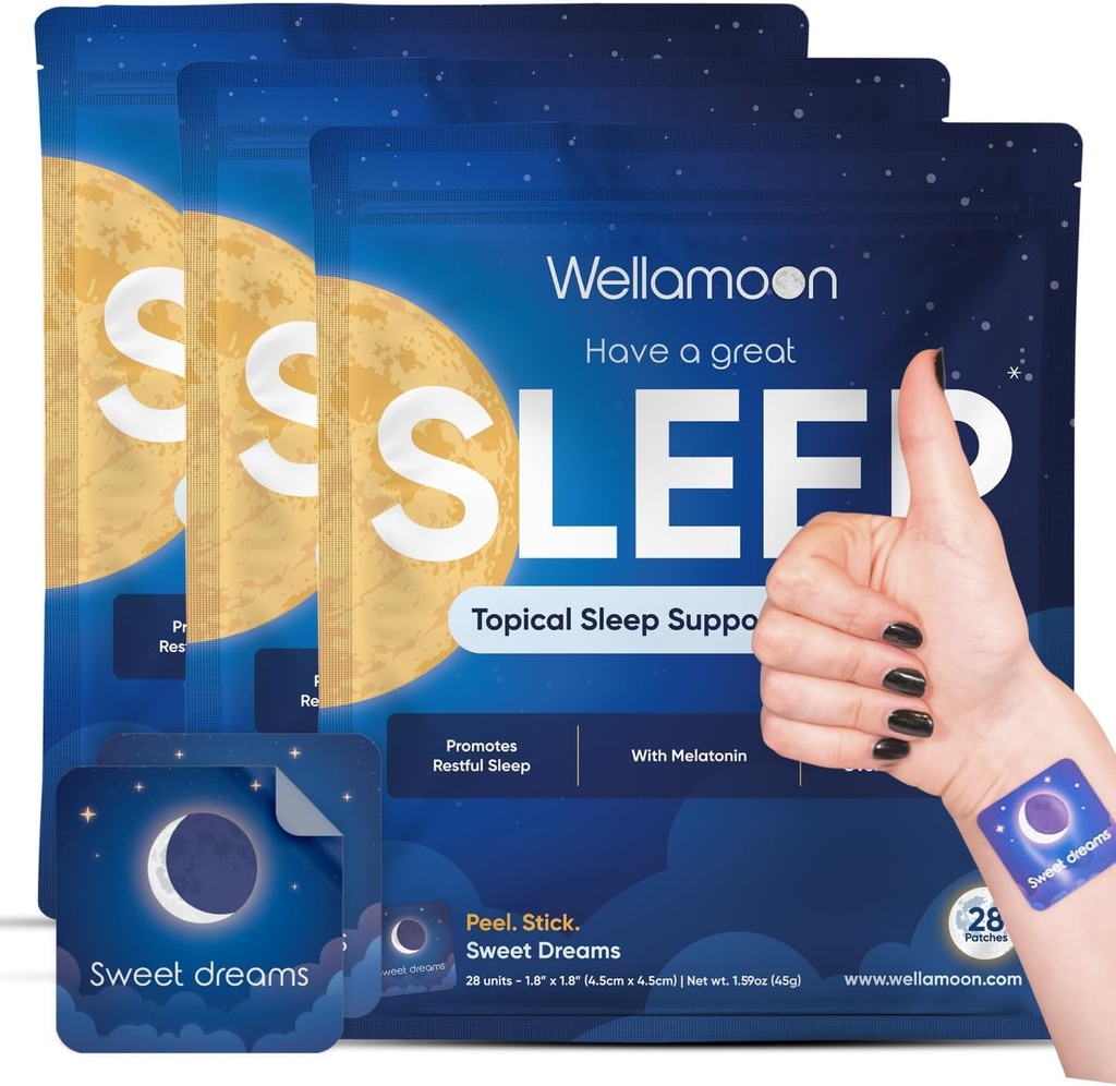 Wellamoon Original Miega Patches pieaugušajiem Extra Strength 